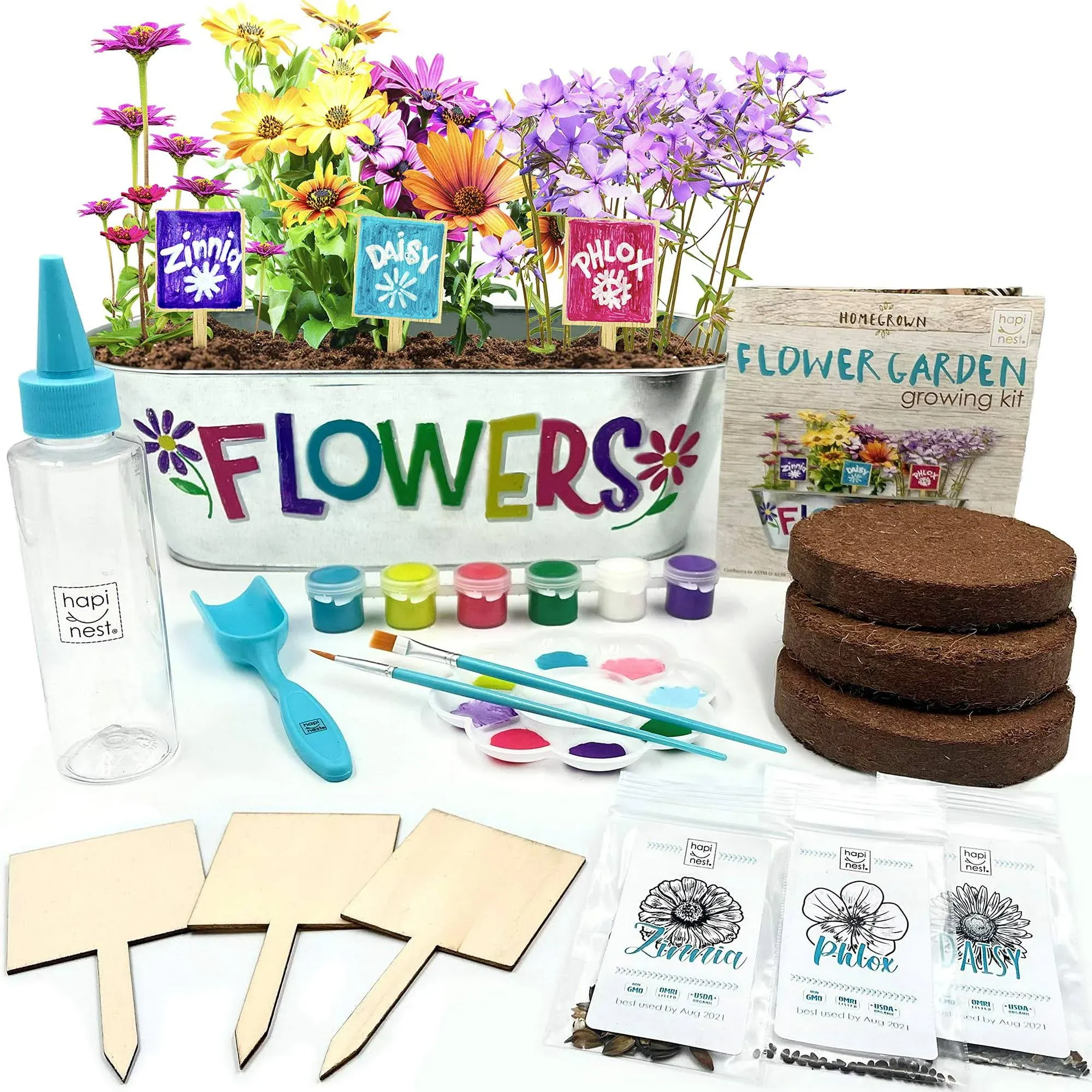 Hapinest Flower Garden Growing Kit Kids Gardening Crafts Gifts for Girls and Boys ...