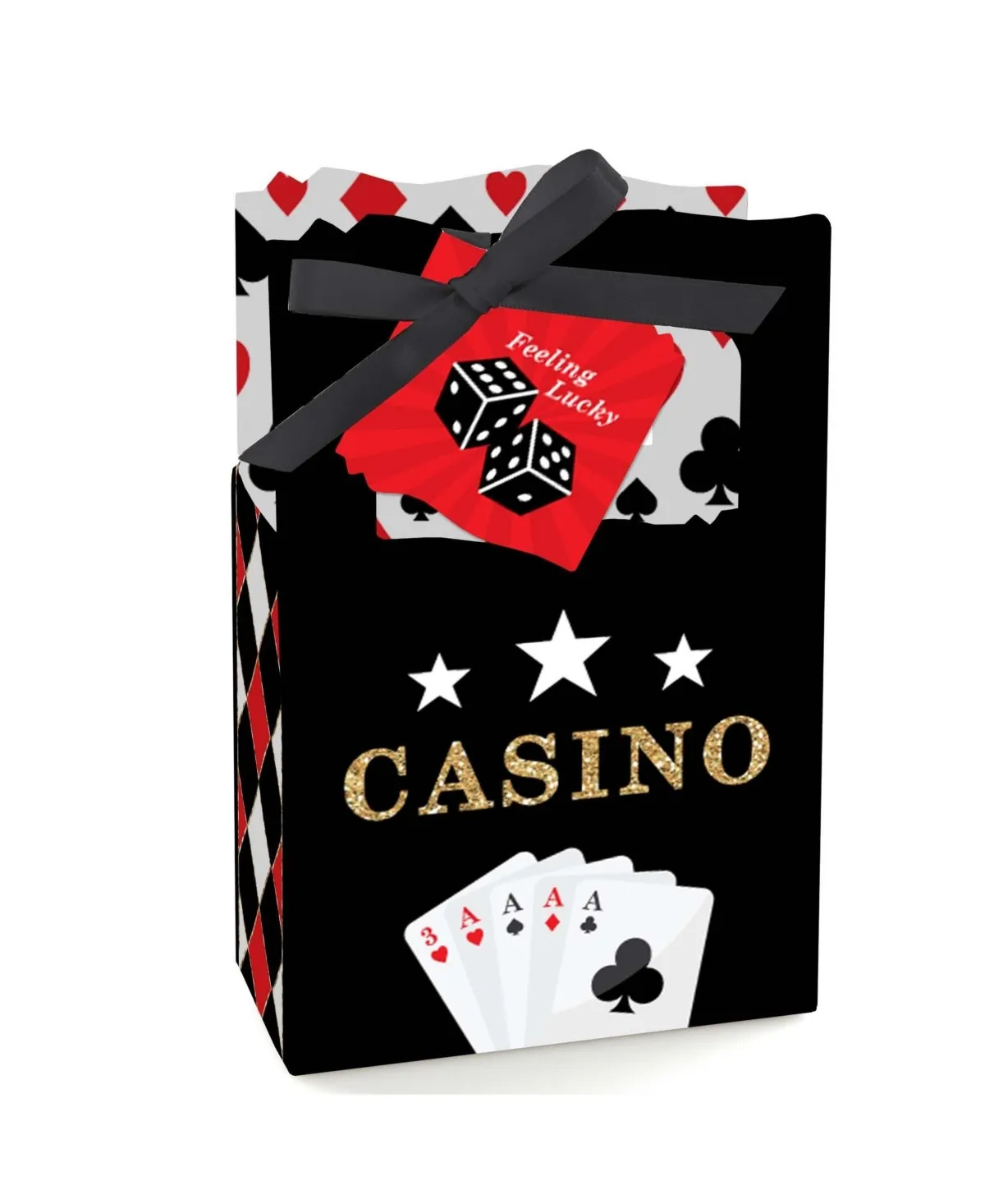 Las Vegas - Casino Party Favor Boxes - Set of 12