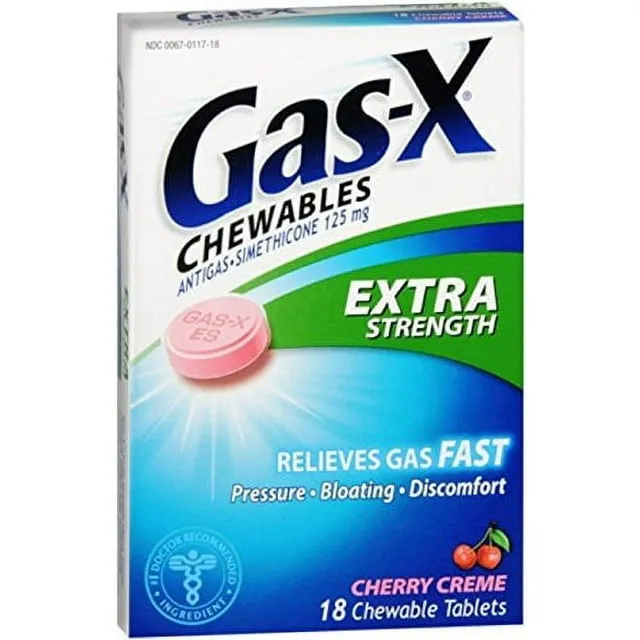 Gas-X Extra Strength Chewable Gas Relief Tablets with Simethicone 125 mg