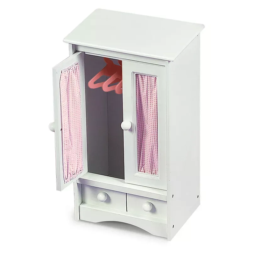 Badger Basket Doll Armoire, Pink