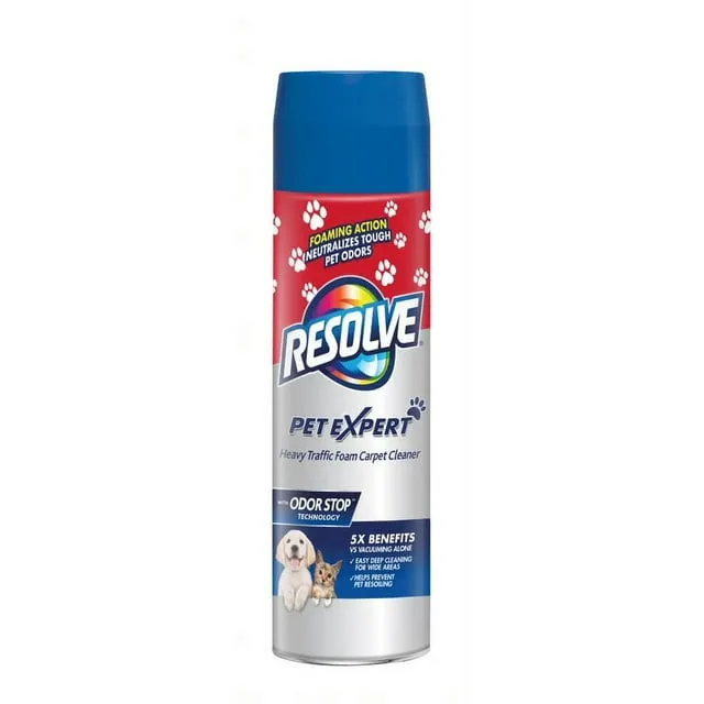 Resolve Pet Formula High Traffic Carpet Cleaner Foam, 22 Ounce