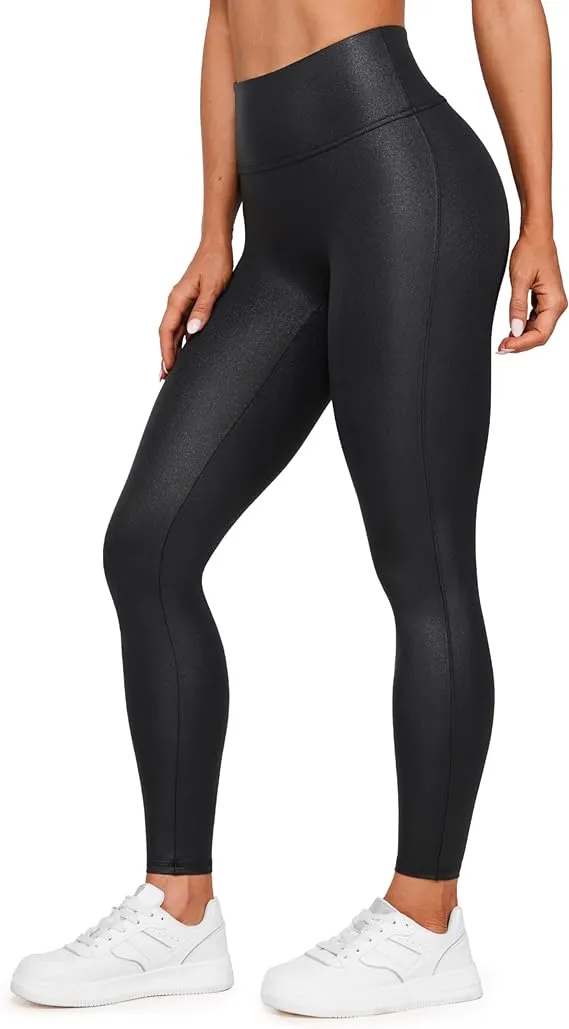 CRZ YOGA Butterluxe Matte Faux Leather Leggings For Women   28 High Waist Stretch Running Tights With Pockets With No Front Seam And Pleather From Hongpingguog, $31.14 | DHgate.Com