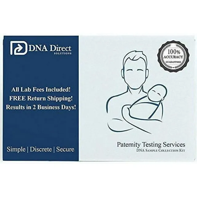 DNA Direct Solutions Dna Direct Paternity Test Kit All Lab Fees & Shipping to Lab Included