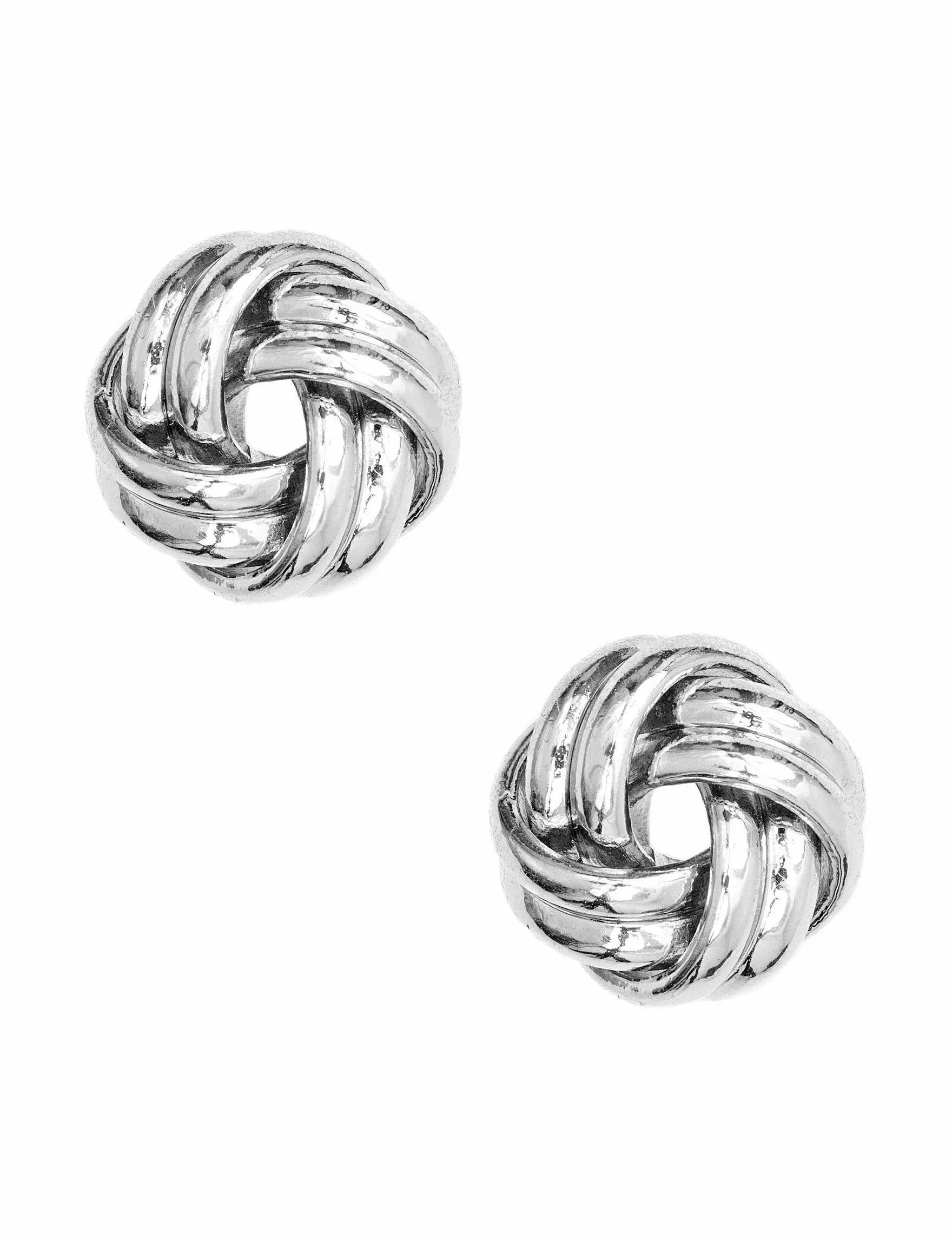 Anne Klein Silver Stud Earrings.