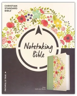 Csb Notetaking Bible, Sage Cloth Over Board