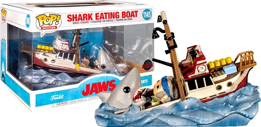 Jaws Shark Eating Boat US Exclusive Movie Moment Pop! Vinyl