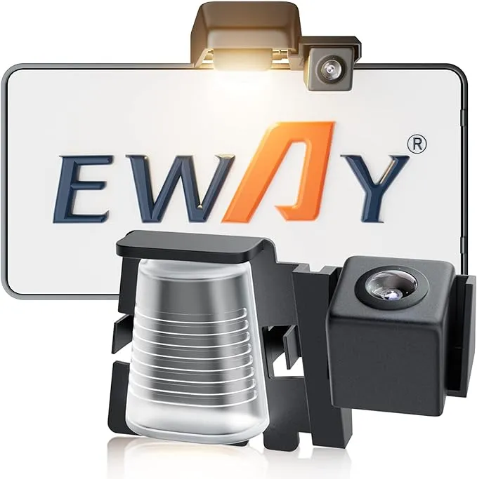 Eway Safety License Plate Backup Reverse Camera for Jeep Wrangler JK JKU