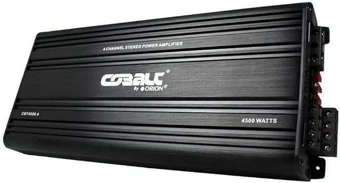 Orion Cobalt CBT4500.4 4500 Watts Class A/B 4-Channel Car Amplifier Mosfet with 4-Way Circuitry Protection