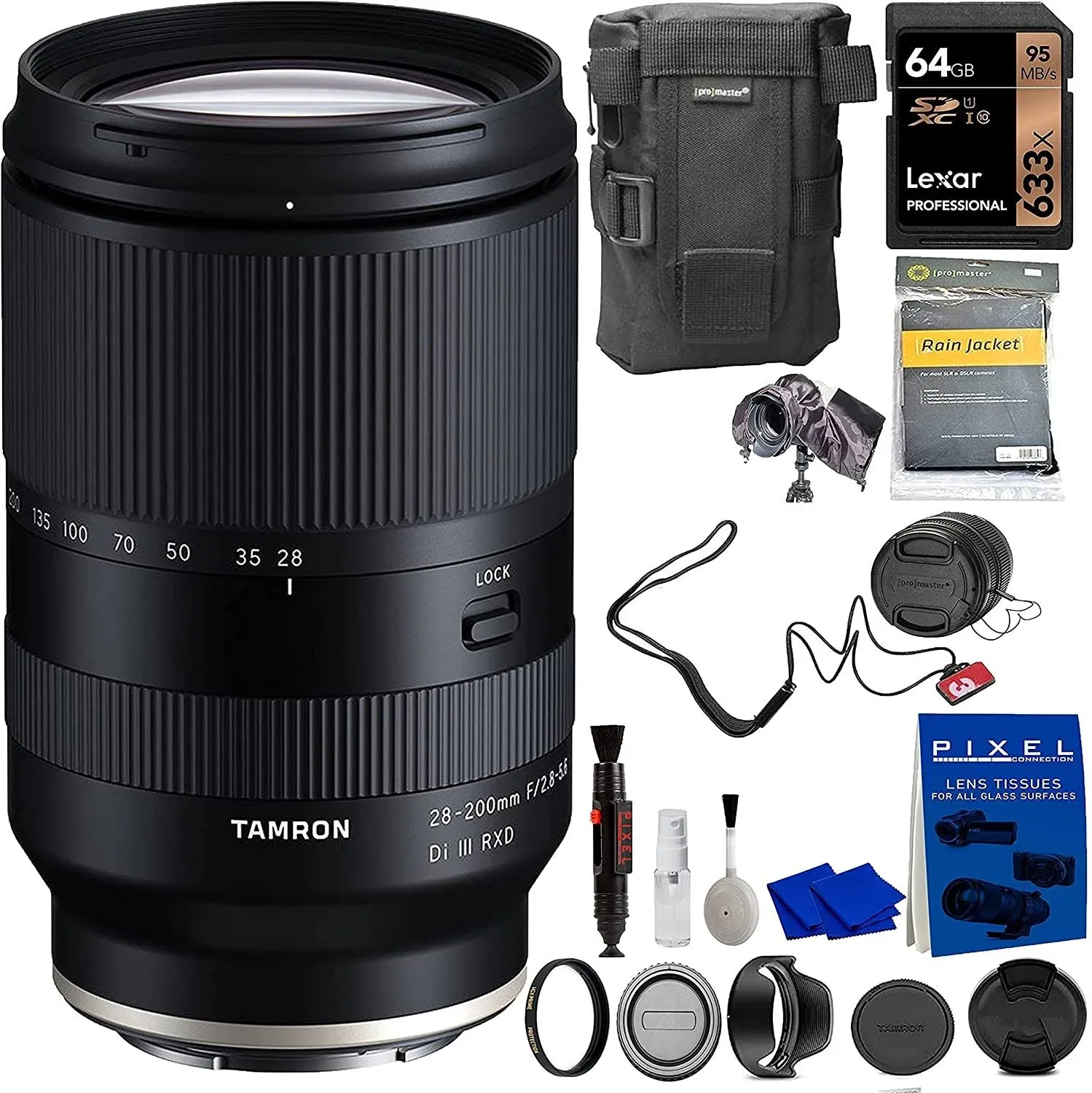 Tamron 28-200 F/2.8-5.6 Di III RXD for Sony Mirrorless Full Frame/APS-C E-Mount (Renewed)