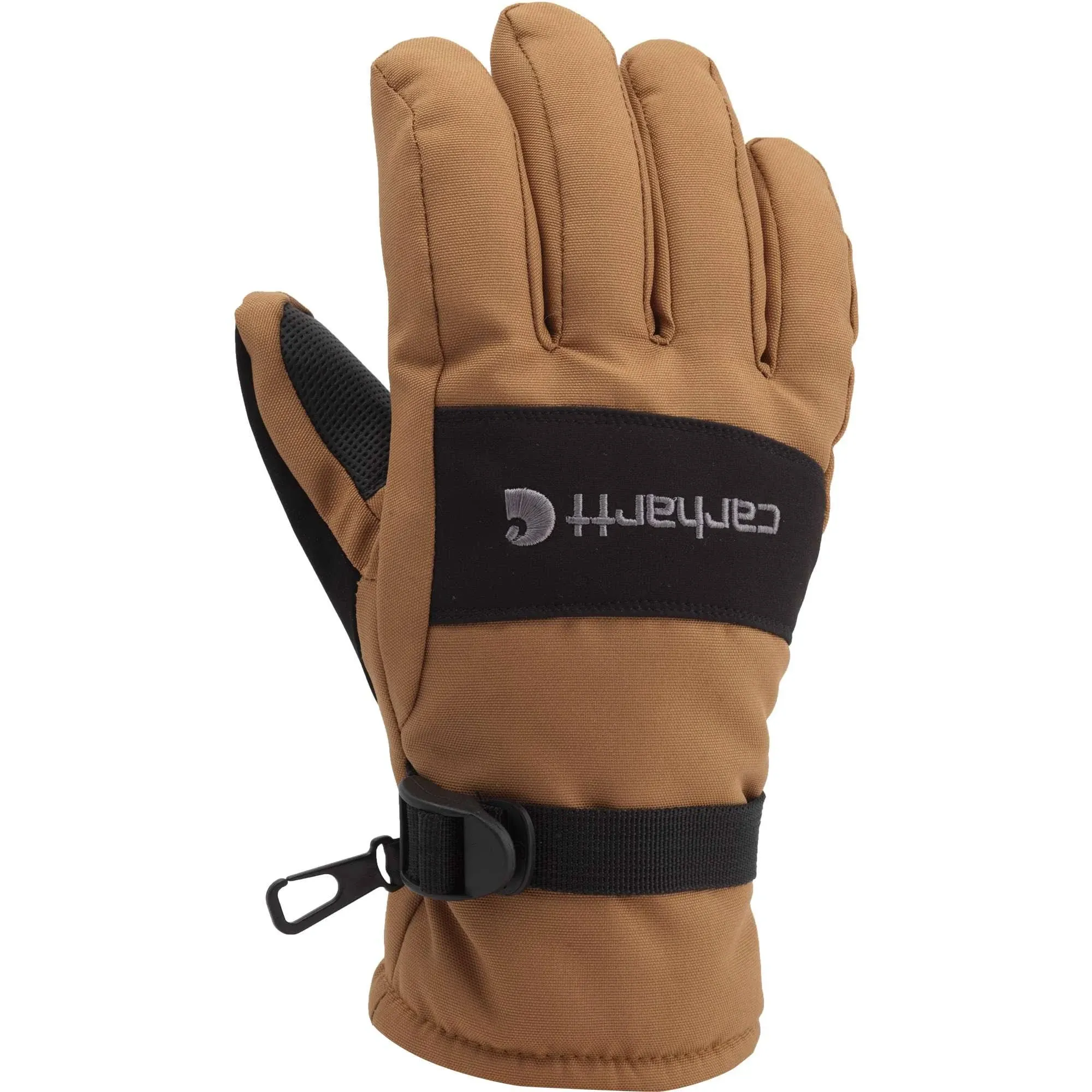 Carhartt Men's Insulated Waterproof Gloves, Brown/Black