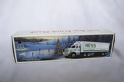 1987 Hess Toy Truck Bank with Barrels