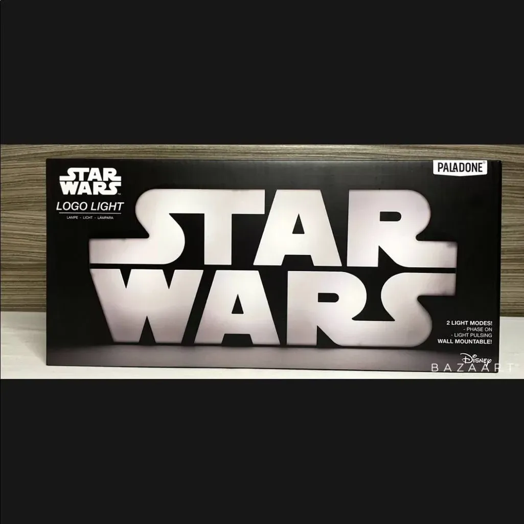 NIB Paladone Disney Star Wars Logo Light Wall Mountable or Freestanding