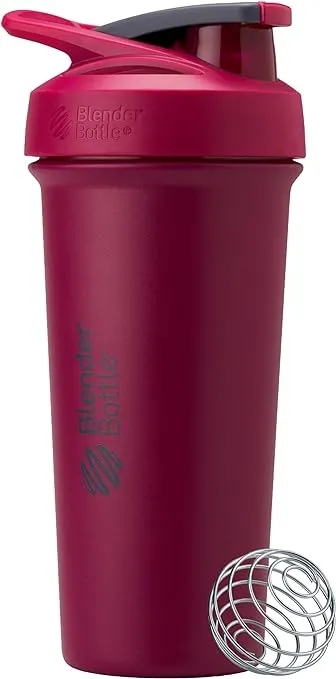 Blender Bottle Strada 24 oz. Insulated Stainless Steel Shaker Cup - Black