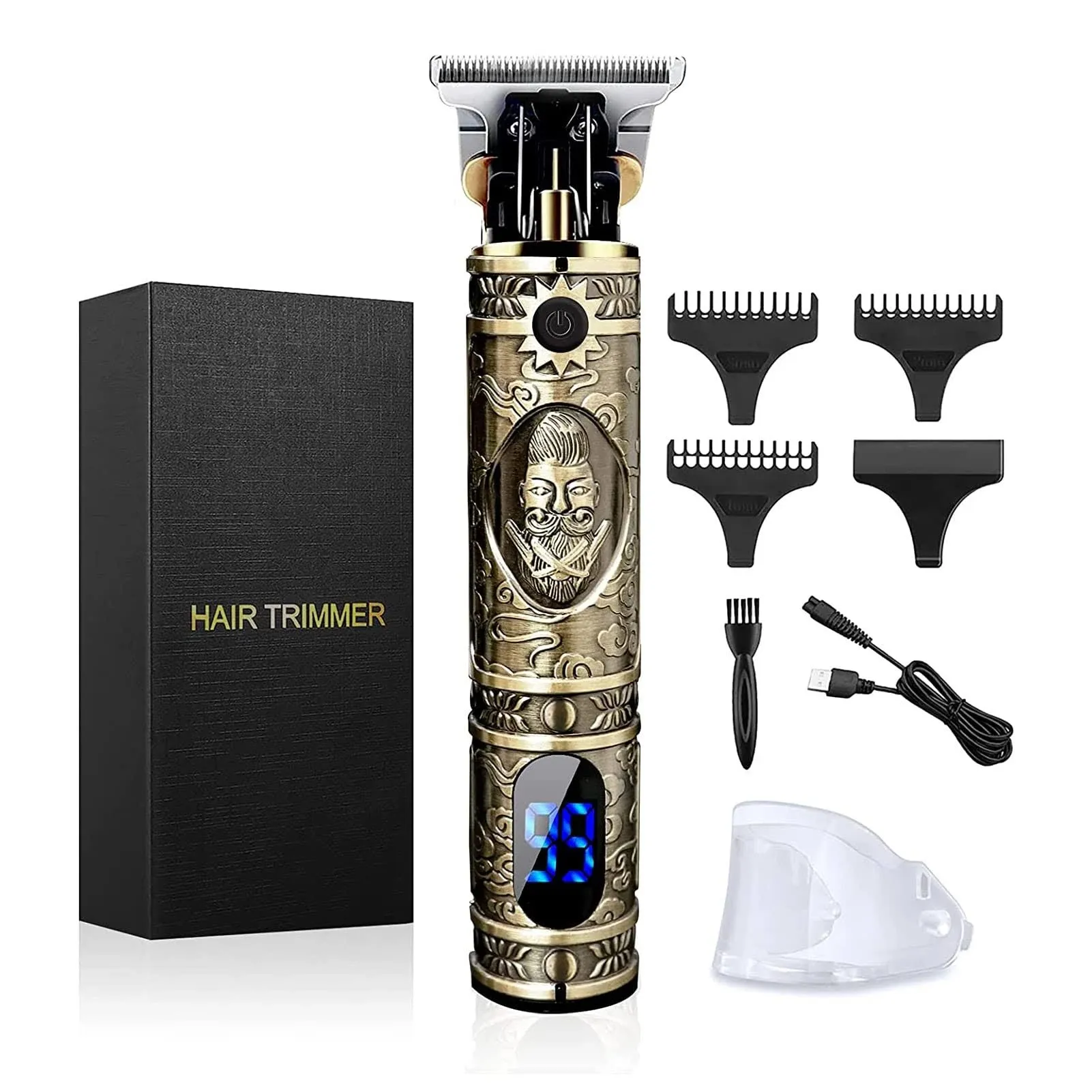 Hair Clippers for Men, Professional Hair Trimmer Zero Gapped T-Blade Trimmer ...