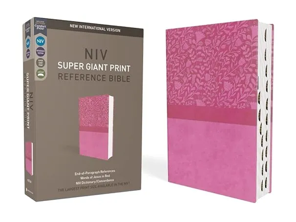 NIV Super Giant Print Reference Bible, Thumb Indexed, Comfort Print