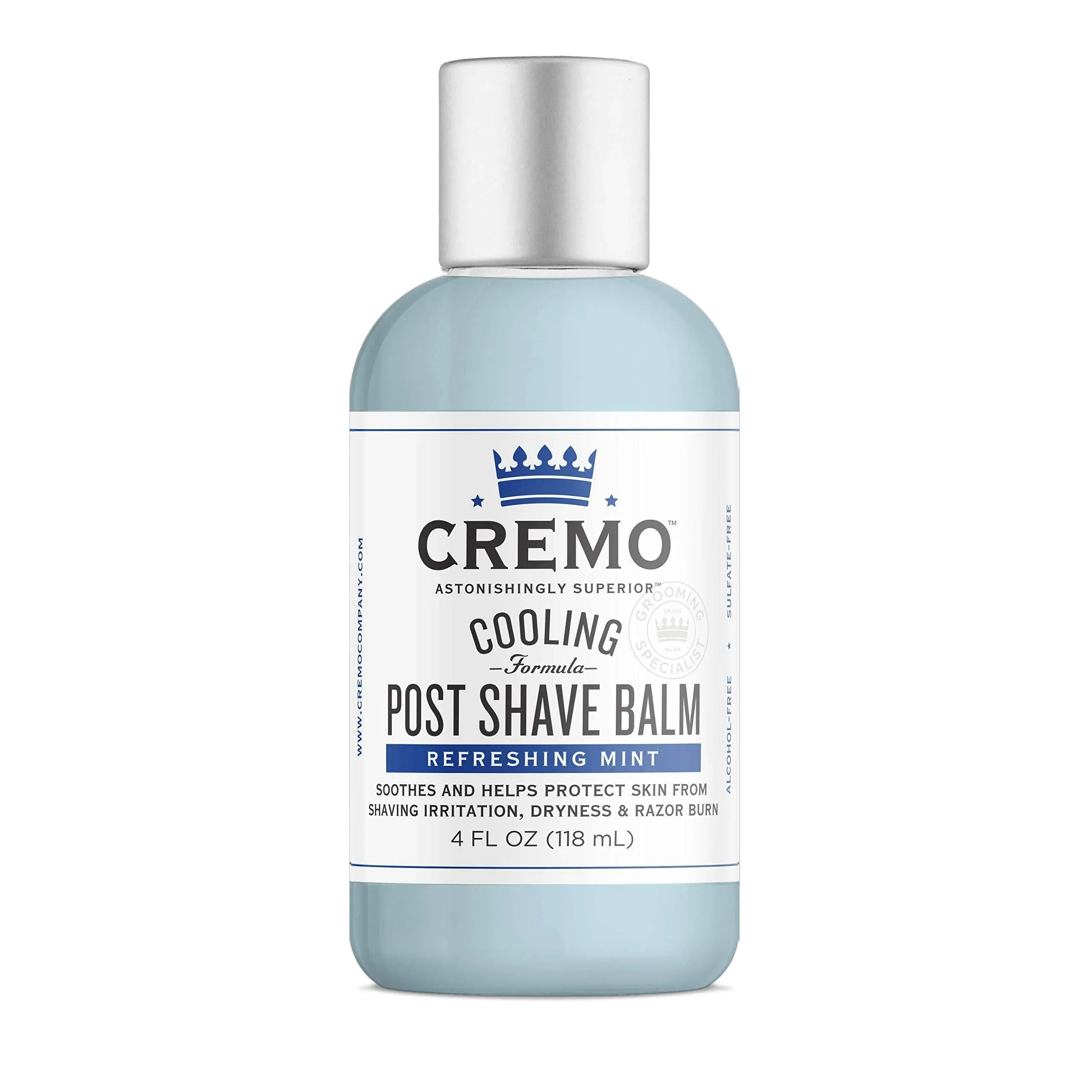 Cremo Cooling Formula Post Shave Balm Refreshing Mint 4 Fl oz (118 ml)