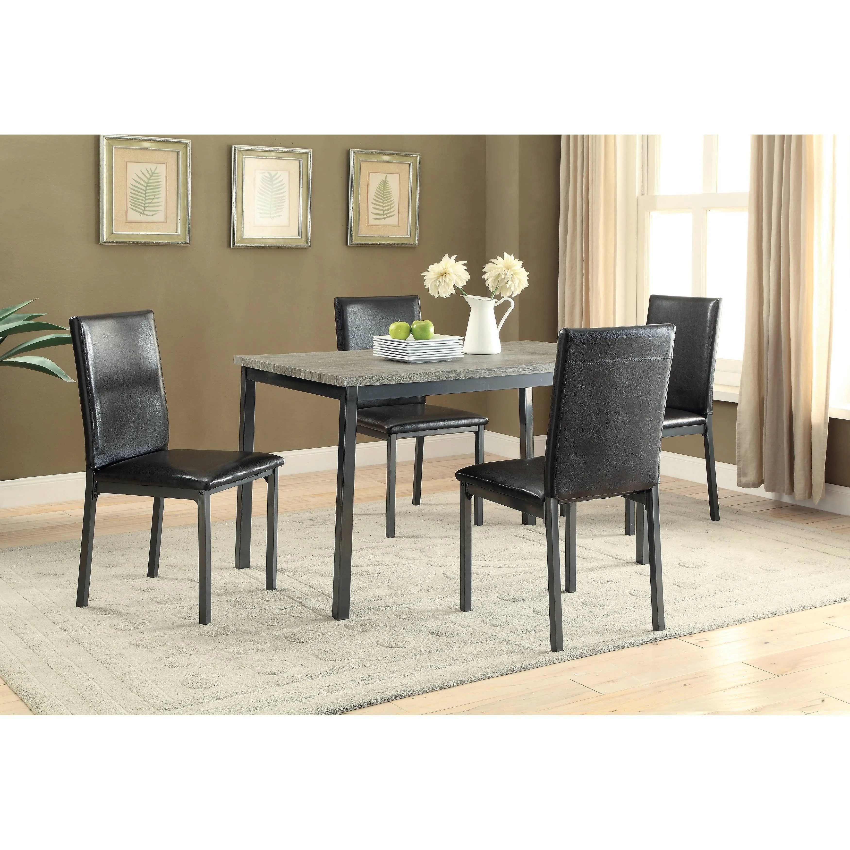 Coaster Garza Dining Table - Black