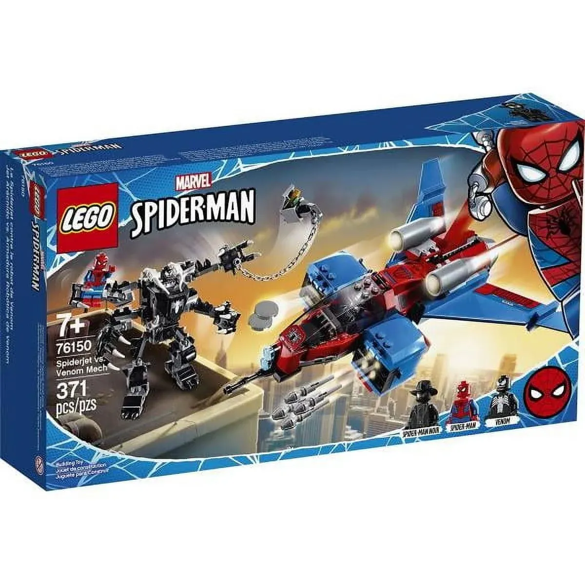 LEGO Super Heroes Marvel Spider-Man -Spiderjet vs. Venom Mech 76150 (Retiring Soon)