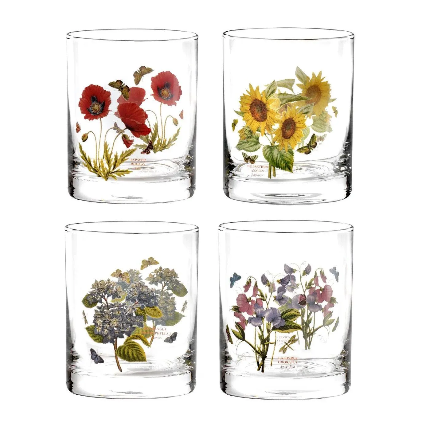 Portmeirion Botanic Garden Double Old Fashioned Glasses, Set of 4