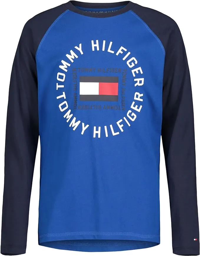 Tommy Hilfiger Boys' Long Sleeve Crew Neck T-Shirt