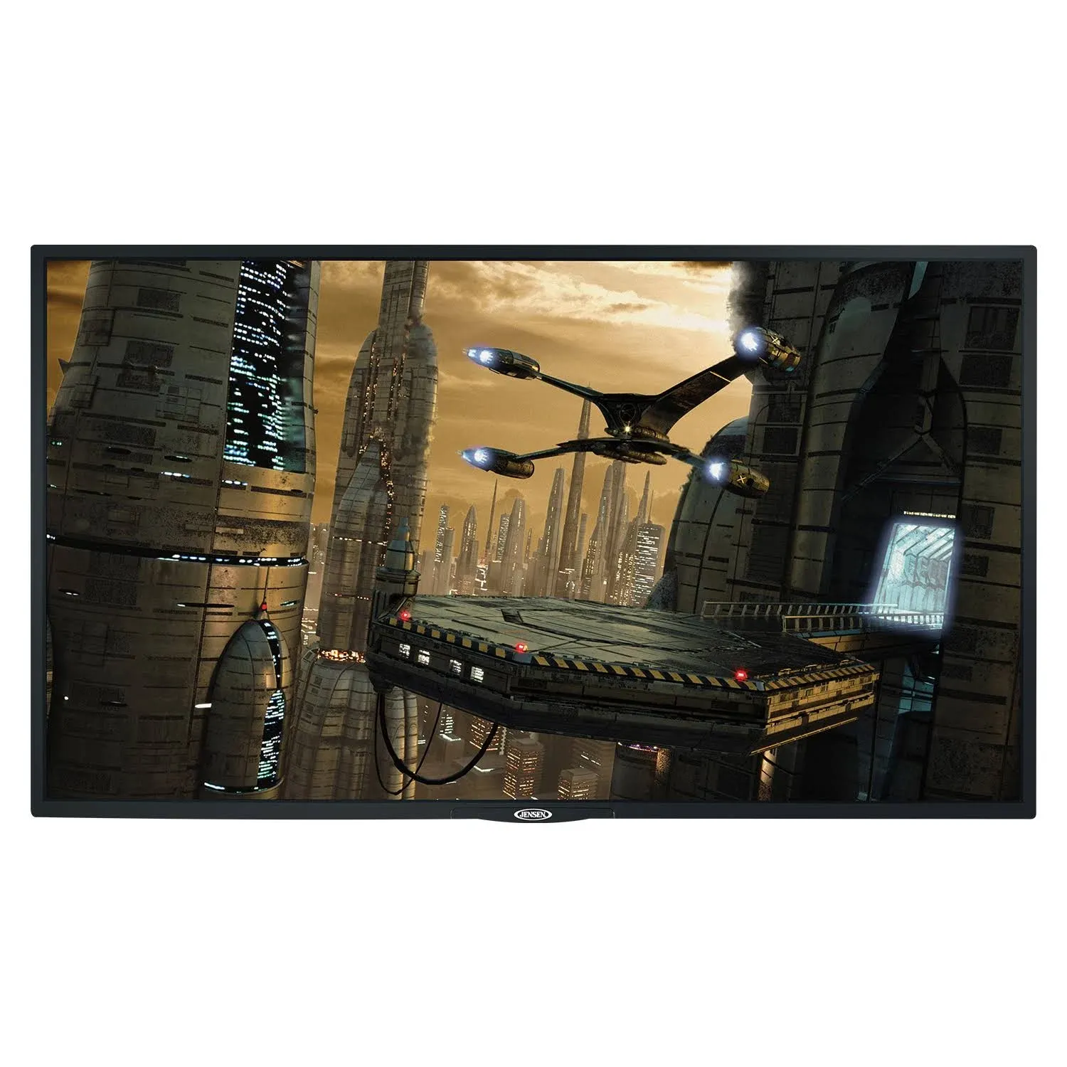 Jensen JTV3220DC 32" LED DCTelevision, 1366x768 Full HD, 200 nit Brightness, 3000:1 Contrast Ratio, 16:9 Display Format, 6.5m Response Time, Integrated HDTV ATSC Tuner, 2 HDMI Inputs, 12V DC