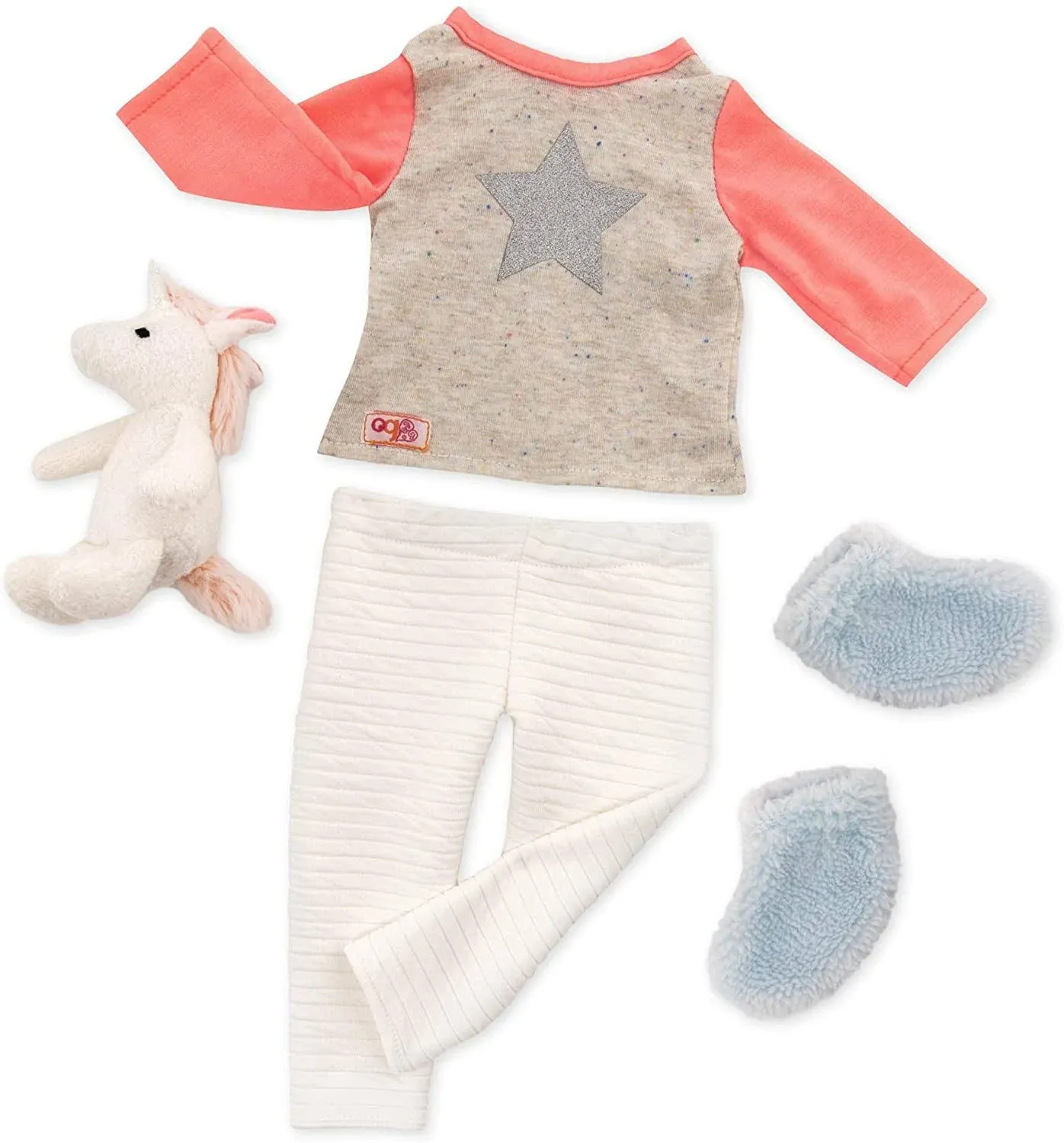 Our Generation Unicorn Wishes Pj Dolls Outfit