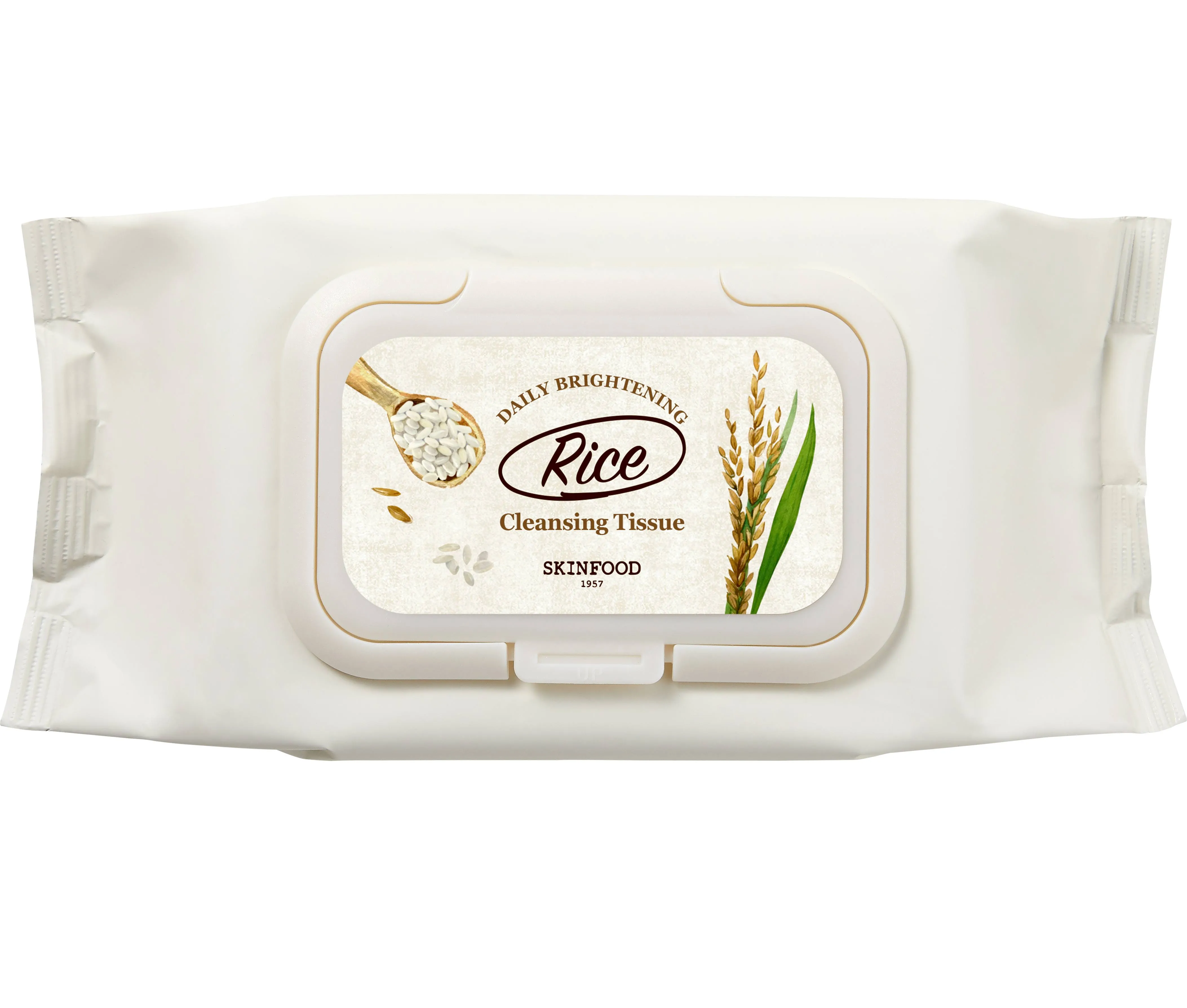 [Skinfood] Rice Daily Brightening cleansing Tissue (80ea)