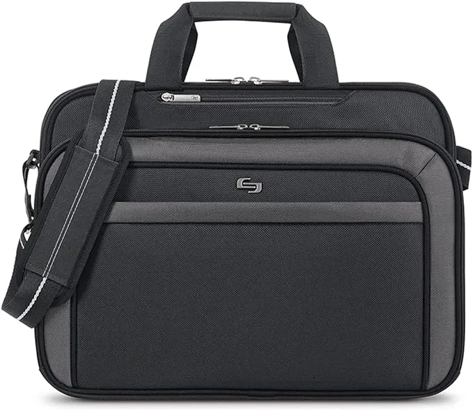 Solo Pro 17.3" CheckFast Briefcase Black