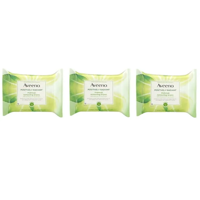 Aveeno Positively Radiant Makeup Removing Wipes