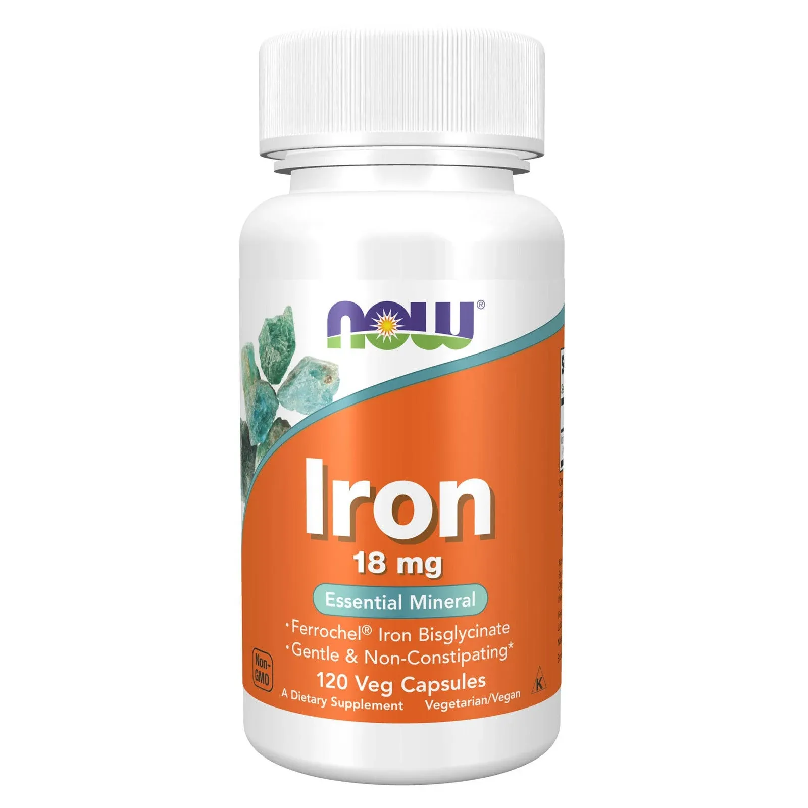 Now Foods Iron 18 MG 120 Capsules