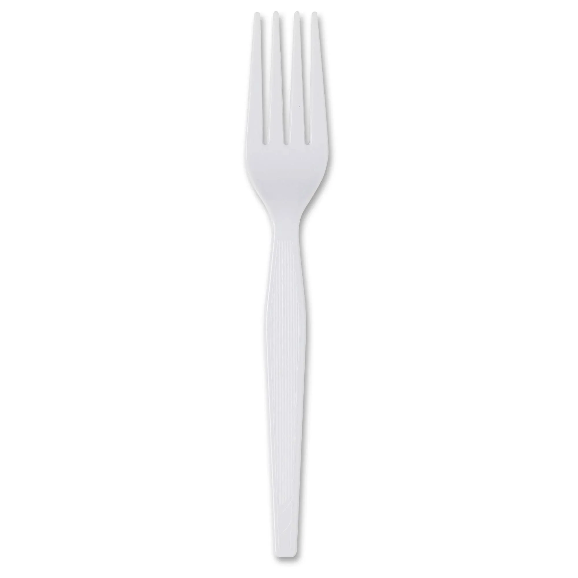 Dixie Plastic Cutlery Heavyweight Forks White 1000/Carton Fh217