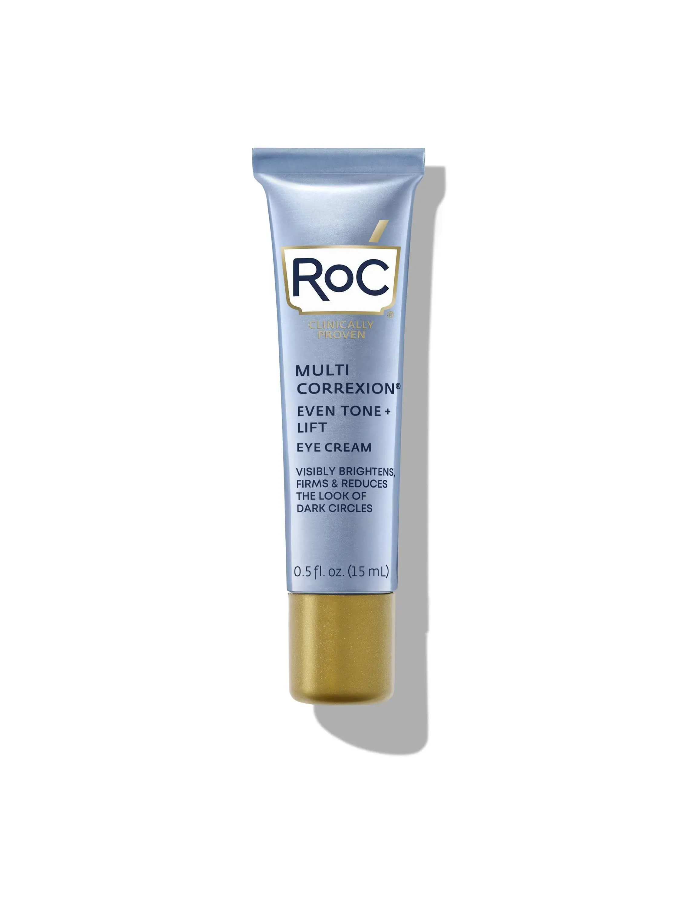 RoC Multi Correxion 5 in 1 Anti-Aging Eye Cream for Puffiness, Under Eye Bags & Dark Circles, Skin Care Treatment with Shea Butter, 0.5 Fl Oz (Packaging May Vary)