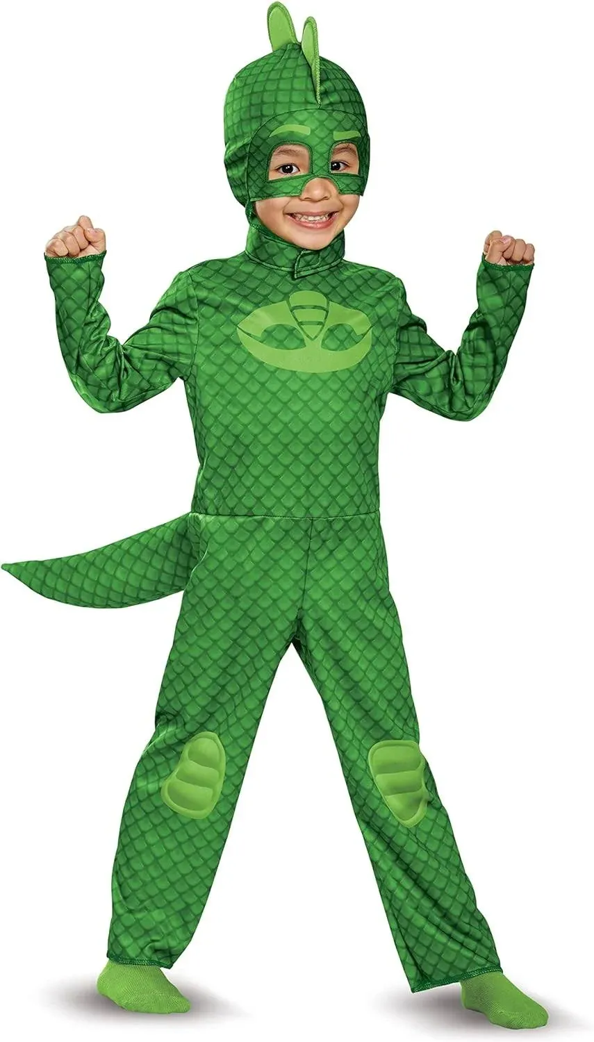 Disguise DG17150M Child's PJ Masks Gekko Classic Costume, Green, Size 3T-4T