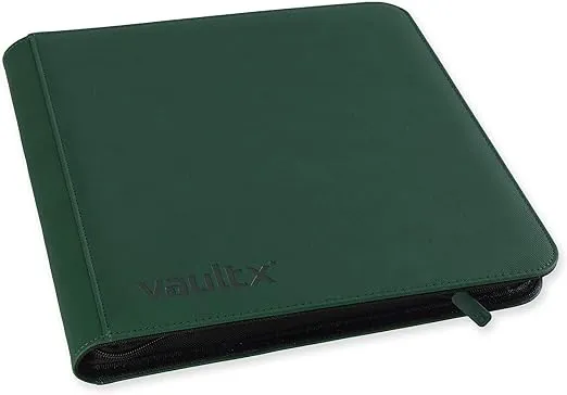 Vault X Premium Exo-Tec Zip Binder 12 Pocket, 20 Double-Sided Pages, 480 Side-Loading Slots for Board, Collectible or Trading Card Game Protective Folder Album