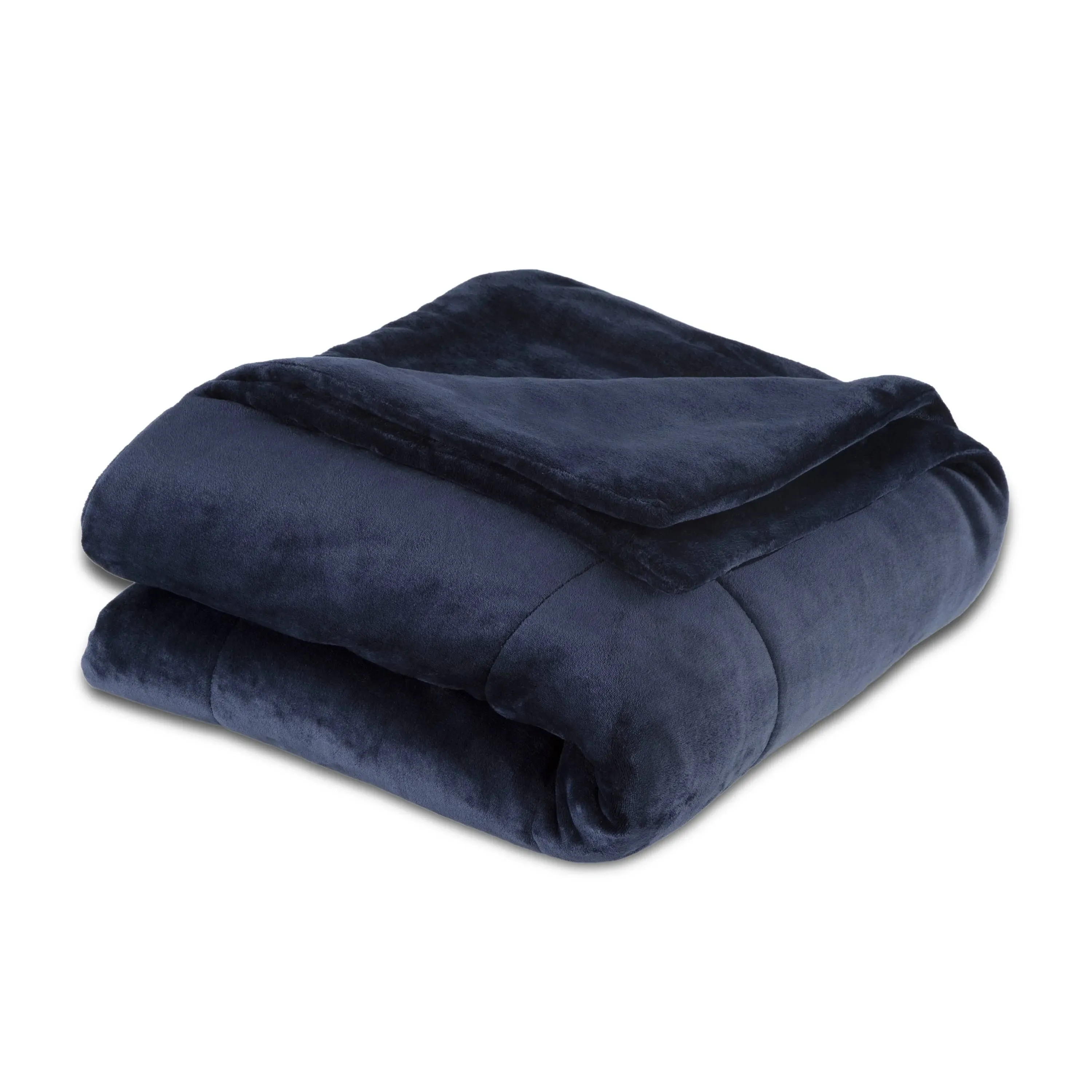 Vellux Luxury Plush Full/Queen Blanket - Midnight Blue