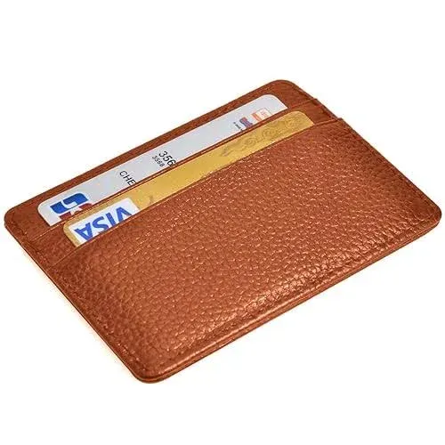 EASTNIGHTS Credit Card Holder Slim Wallet Leather Minimalist Wallet with ID Window