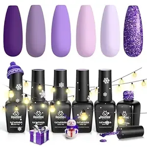 Beetles Purple Gel Nail Polish Kit