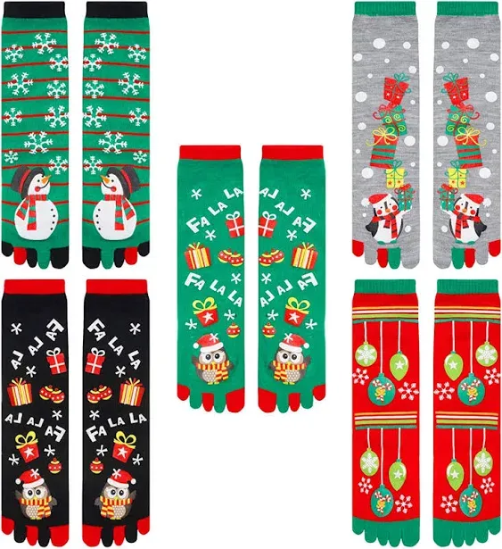 Zmart Christmas Gifts Stocking Socks For Women - Christmas Toe Socks Knee High Socks For Girl