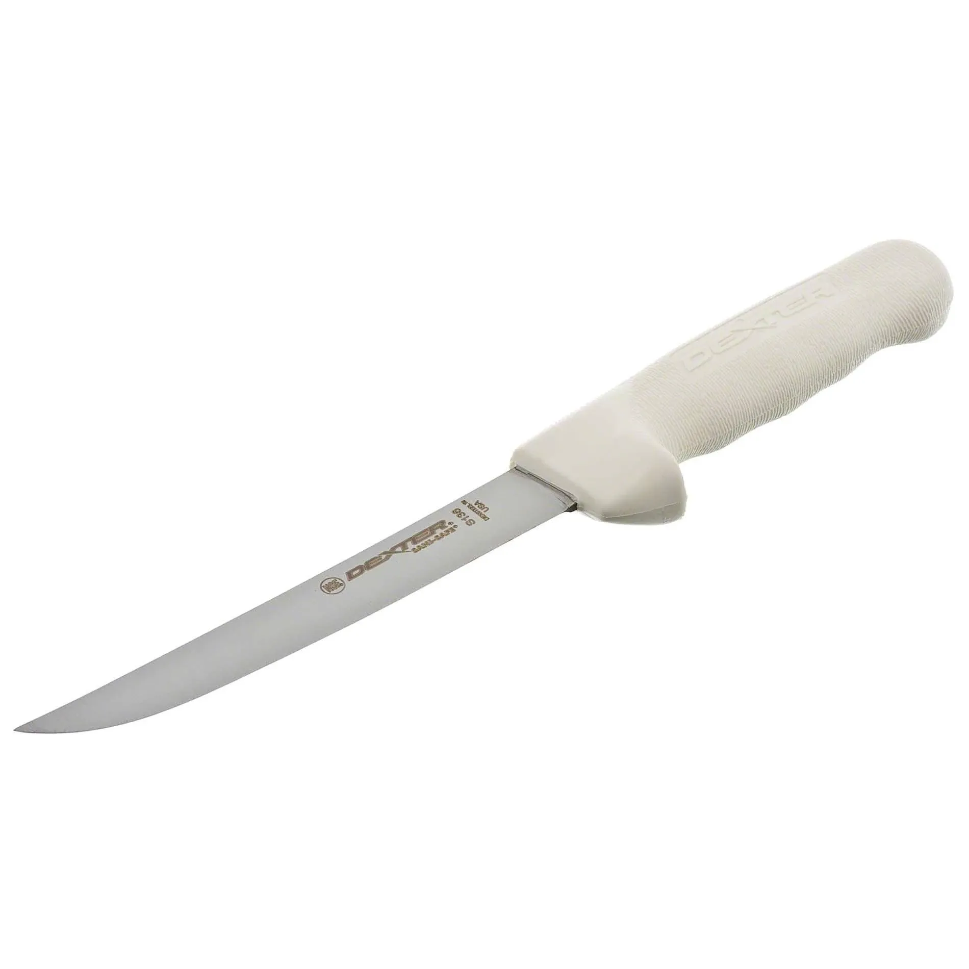 Dexter S136F-PCP Sani-Safe 6&#034; Flexible Boning Knife White Sure