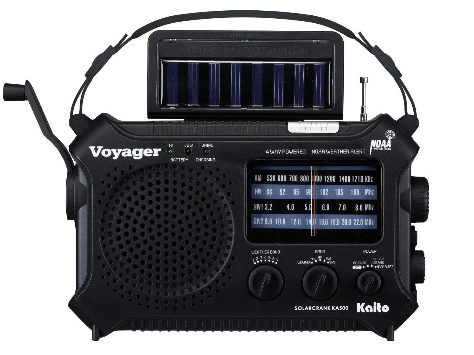 Kaito KA500 5-Way Powered Emergency Am/fm/sw NOAA Weather Alert Radio with Solar