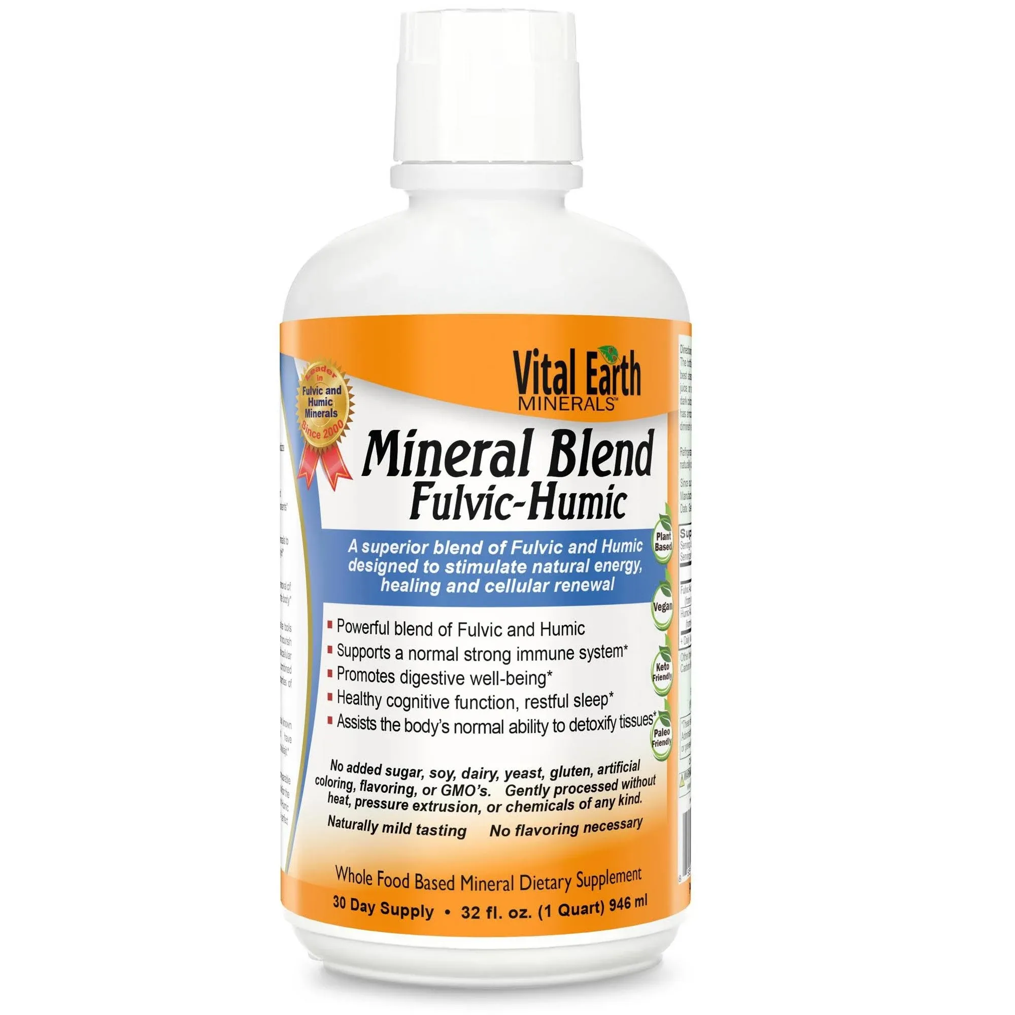 Vital Earth Minerals Mineral Blend Fulvic-Humic 32 fl oz