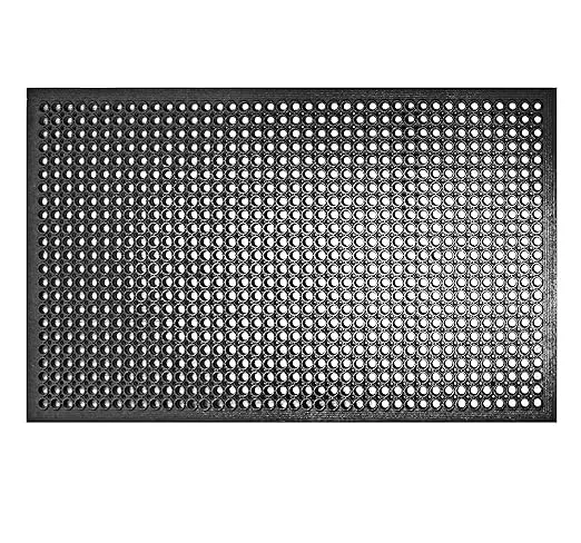 New Star Foodservice 533517 Commercial Grade Grease Resistant Anti-Fatigue Rubber Floor Mat, 36" x 60", BlackNew Star Foodservice 533517 Commercial Grade Grease R…