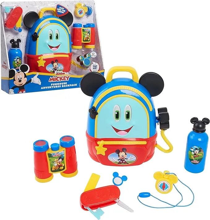 Disney Junior Mickey Mouse Funhouse Adventures Backpack, Multicolor