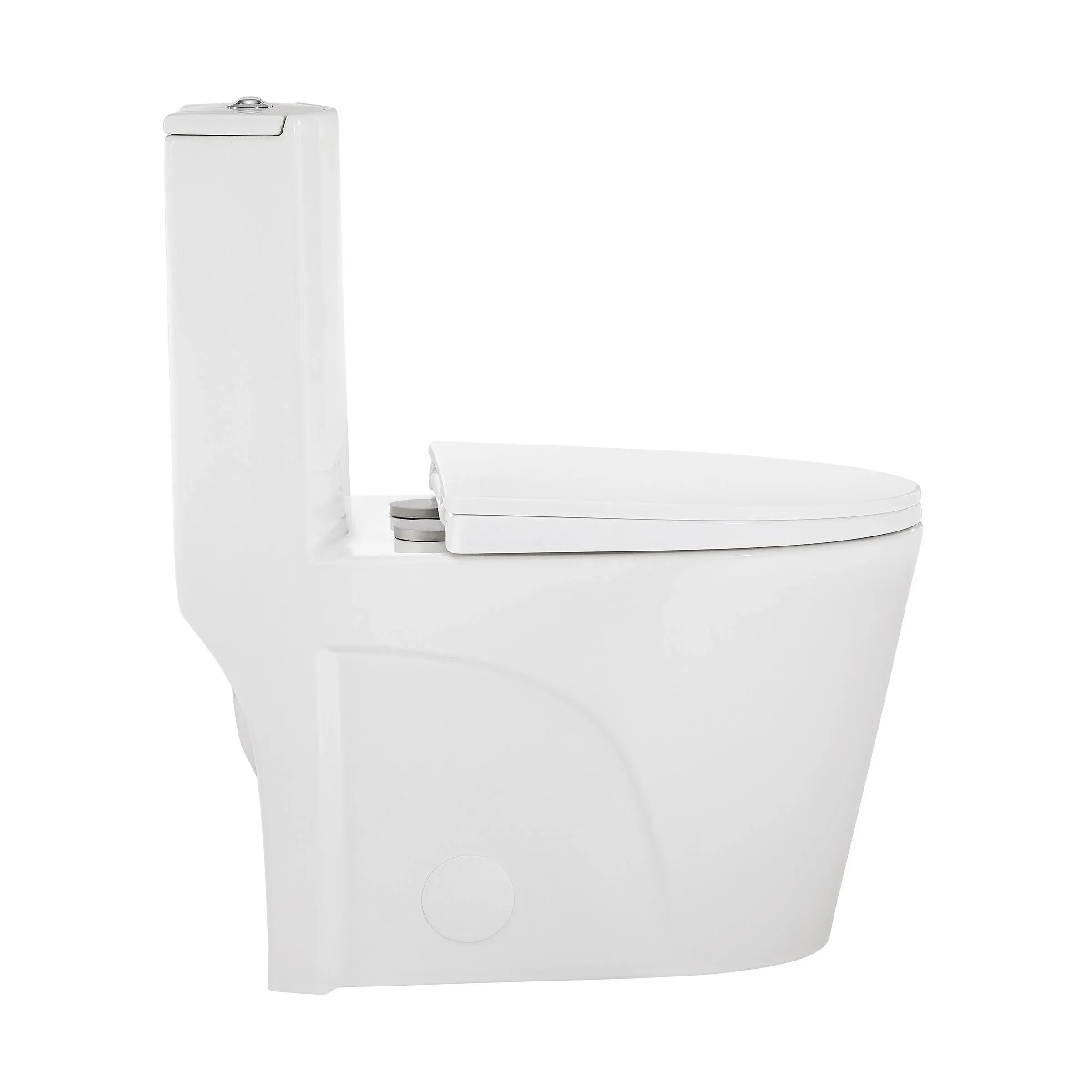 St. Tropez One Piece Elongated Toilet Dual Flush 1.1/1.6 GPF With 10" Rough-In - Contemporary - Toilets - by Kolibri Decor | Houzz