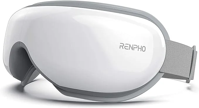 Renpho Rechargeable Eye Massager with Heat, Compression, Wireless Music