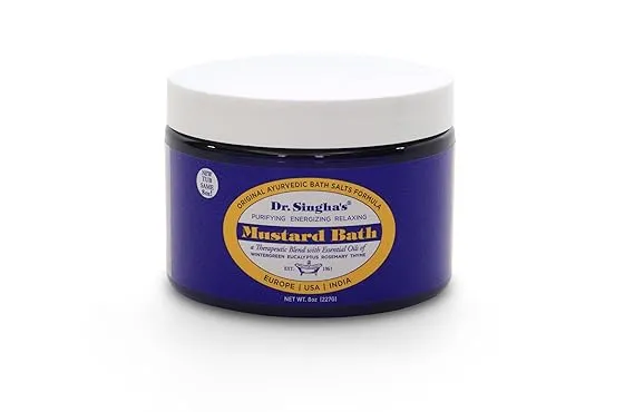 Dr Singha's Mustard Bath - 8 oz canister