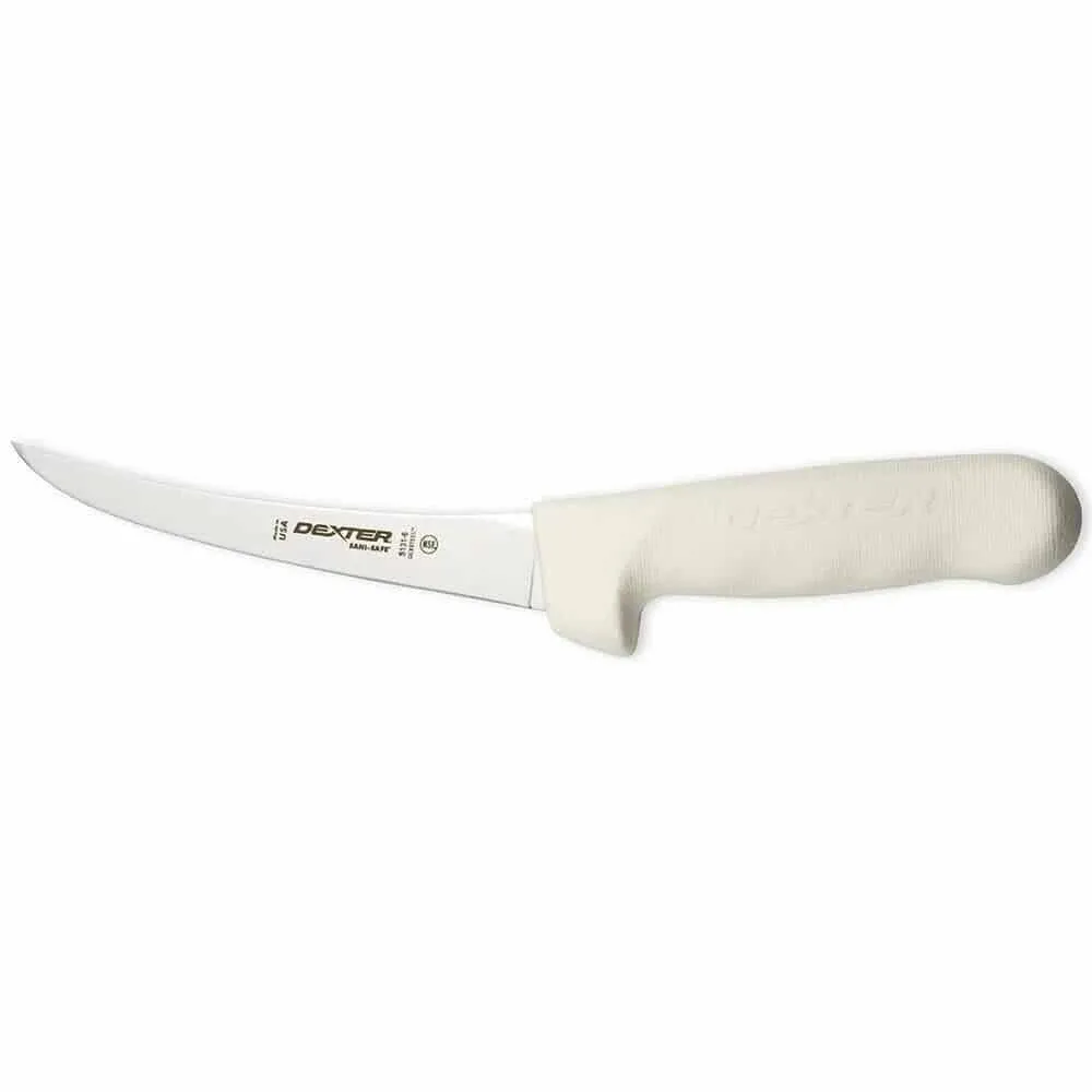 Dexter S131F-6PCP Sani-Safe 6" Flexible Curved Boning Knife, White