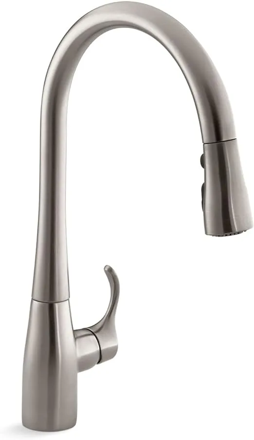 Simplice Single-Handle Pull-Down Sprayer Kitchen Faucet with DockNetik and Sweep Spray in Vibrant Stainless