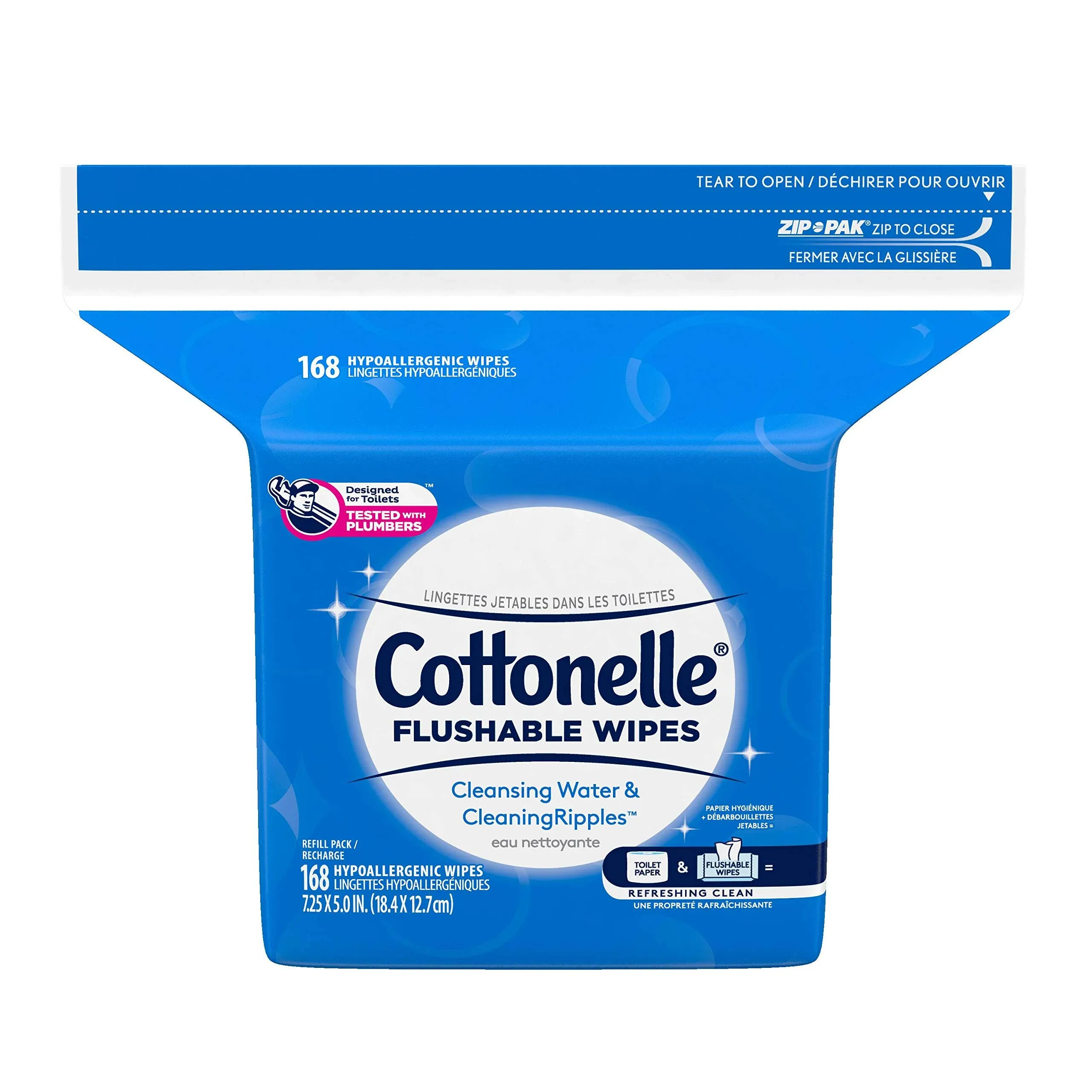 Cottonelle Fresh Care Flushable Wet Wipes, 1 Resealable Bag