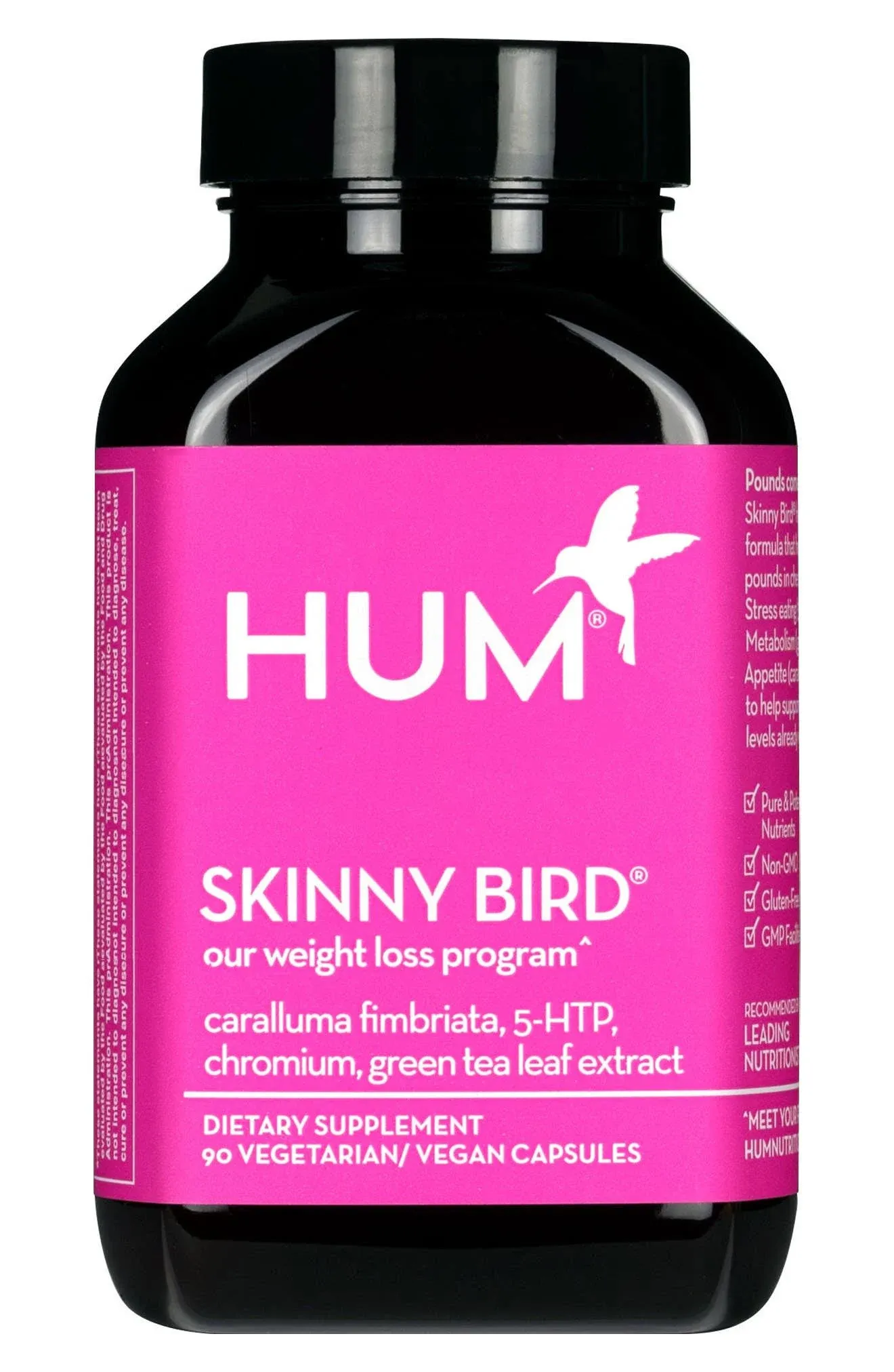 Hum Nutrition - Skinny Bird - Botanical Weight Management Support, 90 Vegan Caps